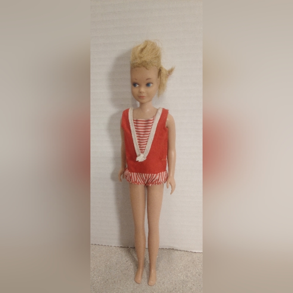 Vintage Original Barbie Little Sister Skipper Doll Mattel 1963